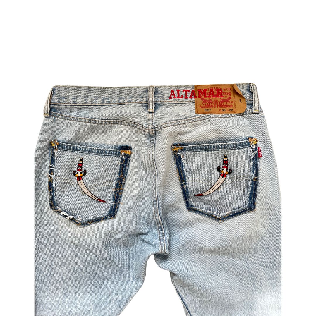 Levi's 501 Straight Fit WWJD Denim - ALTAMAR.LIFE