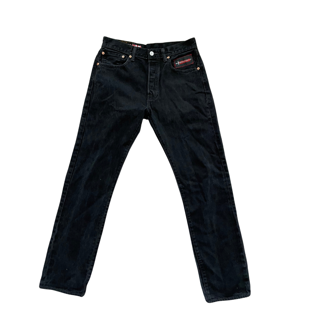 90's Levi's 501 WWJD Black Denim - ALTAMAR.LIFE