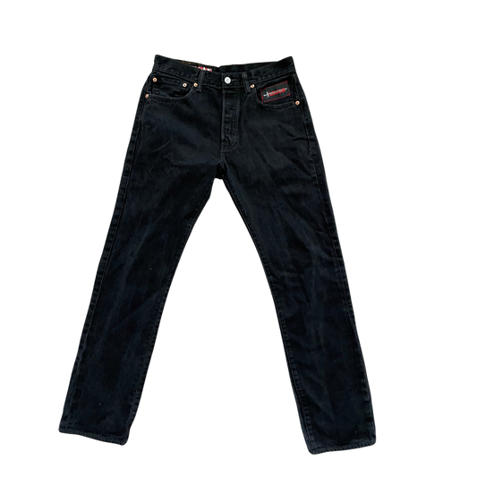 90's Levi's 501 WWJD Black Denim - ALTAMAR.LIFE