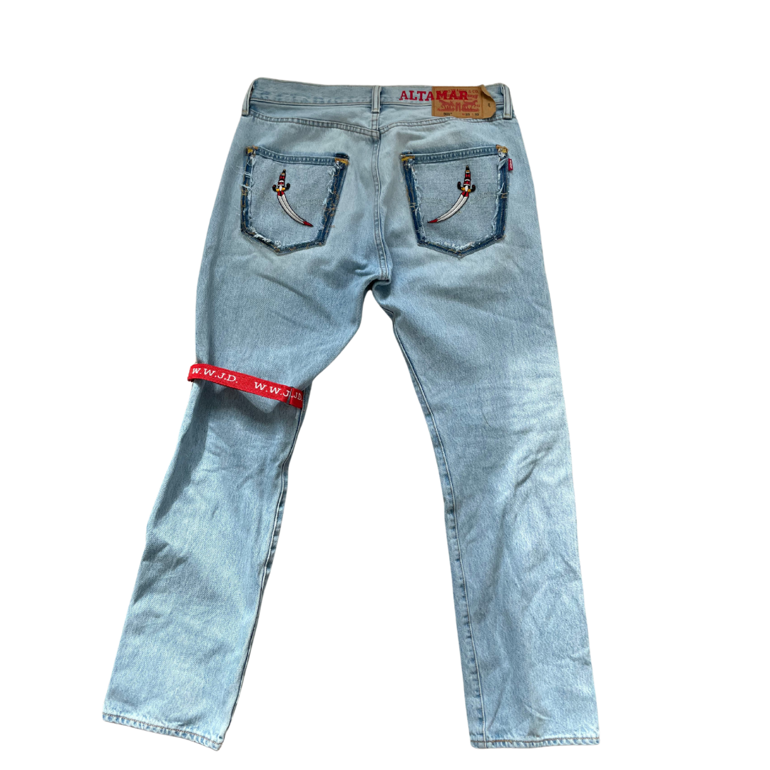 Levi's 501 Straight Fit WWJD Denim - ALTAMAR.LIFE