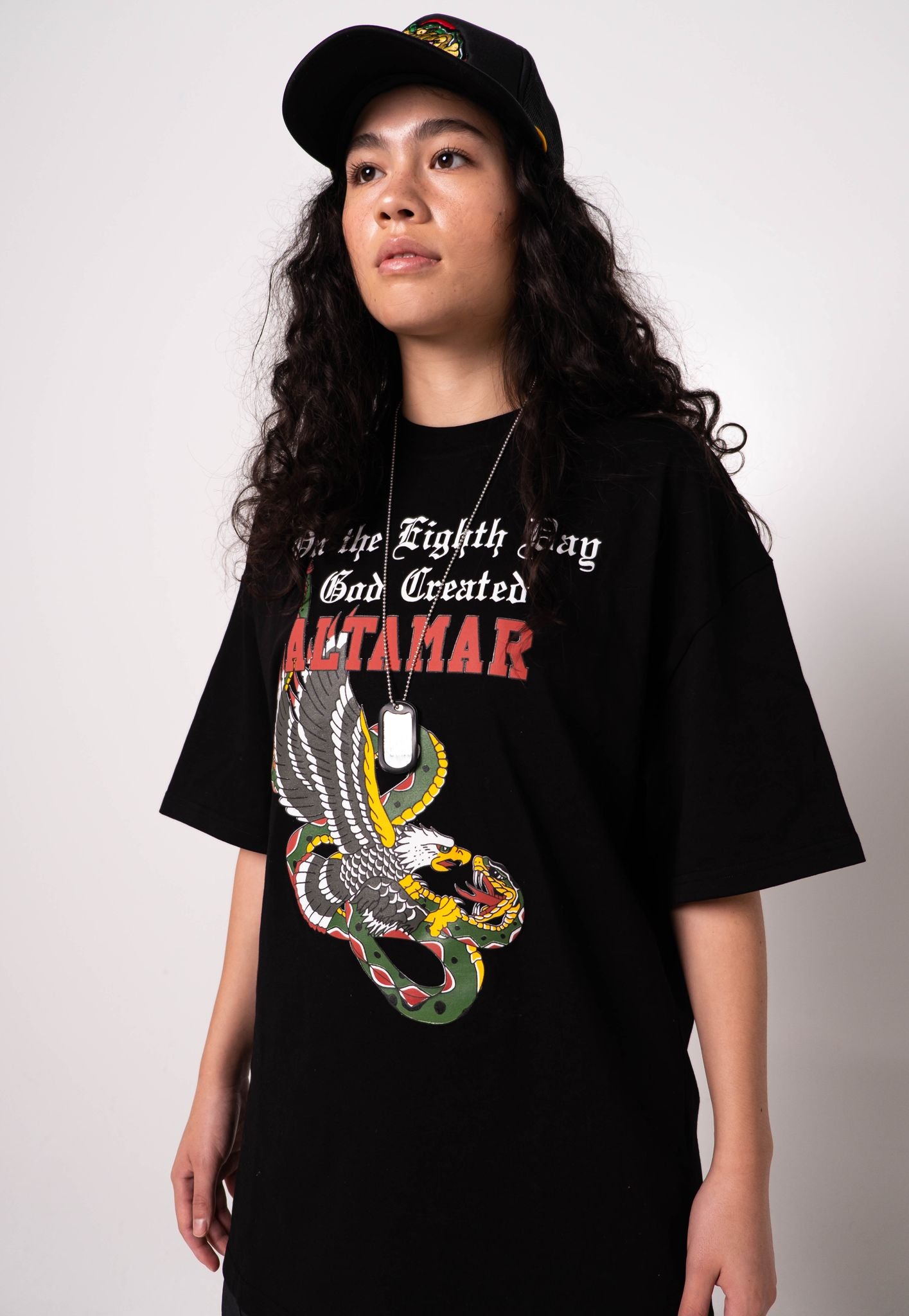 Black Oversized Graphic T-Shirt - ALTAMAR.LIFE